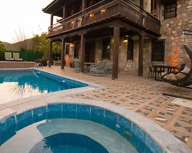 Fethiye Kayaköy'de Şehirden Uzakta, Özel Havuzlu, Taş Villa - 2