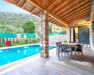 Fethiye Kayaköy'de Taş Mimarili, Özel Havuzlu, Konforlu Villa - 2