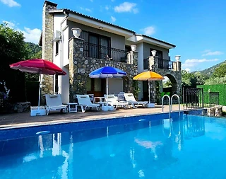 Fethiye Kızılbel'de Doğa İçinde, Özel Havuzlu, 3+1 Taş Ev - 1