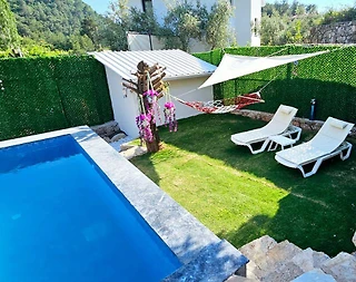 Fethiye Kızılbel'de Doğa İçinde, Özel Havuzlu, 3+1 Taş Ev - 4