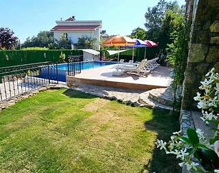 Fethiye Kızılbel'de Doğa İçinde, Özel Havuzlu, 3+1 Taş Ev - 5