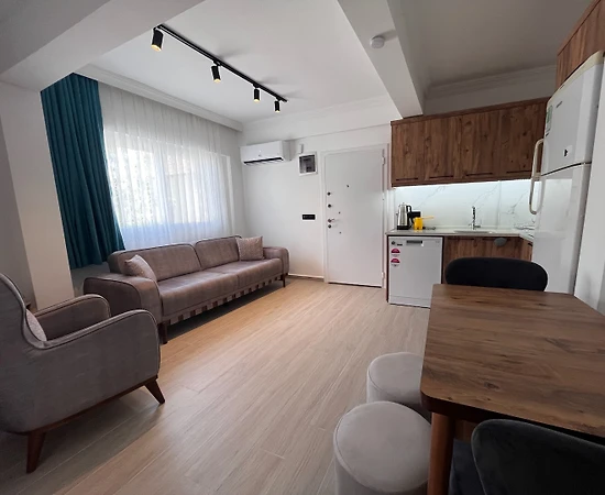 Fethiye Kesikkapı'da Nezih Konumda, Modern, 1+1 Apart - 1