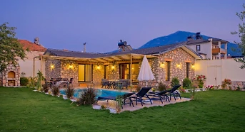 Minimalist Design Stone Villa with Private Pool in Fethiye Menteşoğlu
