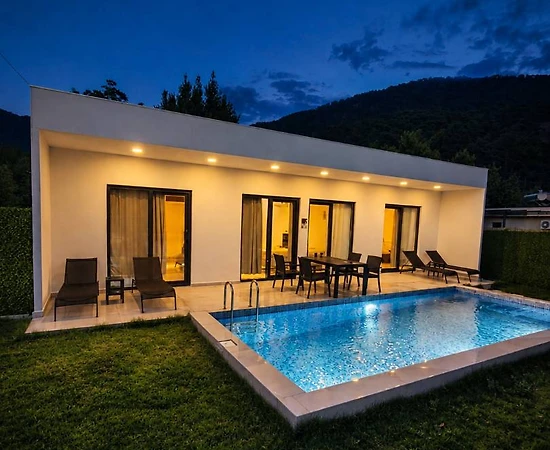 Fethiye Nif'te Şehirden Uzakta, Özel Havuzlu, Balayı Villası - 1