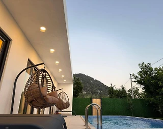 Fethiye Nif'te Şehirden Uzakta, Özel Havuzlu, Jakuzili Villa - 4