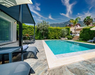 Fethiye Ölüdeniz'de Sakin Konumda, Özel Havuzlu, Ferah Villa - 3