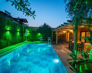 Fethiye Ölüdeniz'de Doğa İle İç İçe, Özel Havuzlu, Konforlu Bungalov - 3