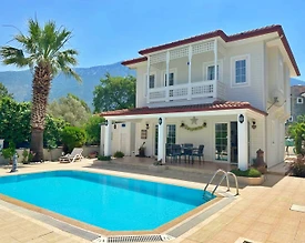 Fethiye Ölüdeniz'de Elverişli Konumda, Özel Havuzlu, 3+1 Villa - 2