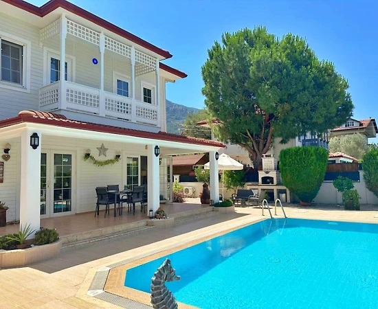 Fethiye Ölüdeniz'de Elverişli Konumda, Özel Havuzlu, 3+1 Villa - 1