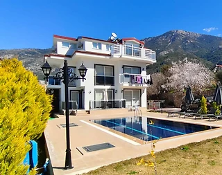 Fethiye Ölüdeniz'de Elverişli Konumda, Özel Havuzlu, 4+1 Villa - 3