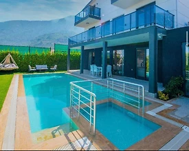 Fethiye Ölüdeniz'de Elverişli Konumda, Özel Havuzlu, 7 Kişilik Villa - 3