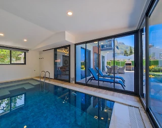Fethiye Ölüdeniz'de Elverişli Konumda, Özel Havuzlu, Modern Villa - 5