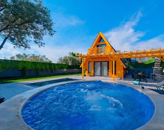 Fethiye Ölüdeniz'de Enfes Doğada, Özel Havuzlu, Şık Bungalov - 3