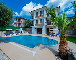 Fethiye Ölüdeniz'de Geniş Alanlara Sahip, Özel Havuzlu, Kiralık Villa  - 4