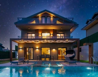 Fethiye Ölüdeniz'de Geniş Bahçe İçerisinde, Özel Havuzlu, Şık Villa - 3