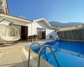 Fethiye Ölüdeniz'de Huzurlu Doğada, Özel Havuzlu, Jakuzili Villa - 3