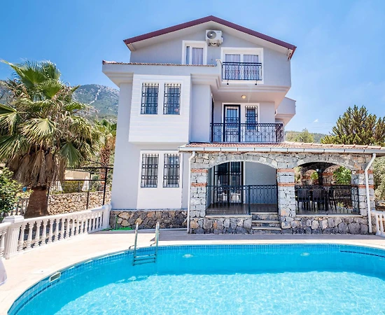 Fethiye Ölüdeniz'de Kalabalık Ailelere Uygun, Özel Havuzlu, 4+1 Villa - 1
