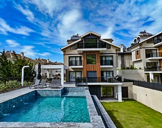 Fethiye Ölüdeniz'de Kalabalık Ailelere Uygun, Özel Havuzlu, 5+1 Villa - 1