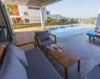 Fethiye Ölüdeniz'de Kalabalık Ailelere Uygun, Özel Havuzlu, Lüks Villa - 5