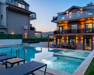 Fethiye Ölüdeniz'de Kalabalık Ailelere Uygun, Özel Havuzlu, Lüks Villa - 4