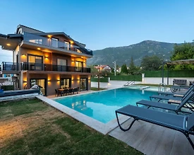 Fethiye Ölüdeniz'de Kalabalık Ailelere Uygun, Özel Havuzlu, Lüks Villa - 3