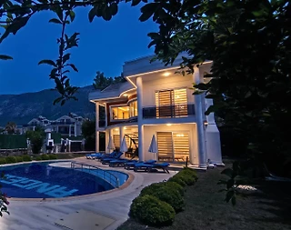 Fethiye Ölüdeniz'de Kalabalık Ailelere Uygun, Özel Havuzlu, Lüks Villa - 4