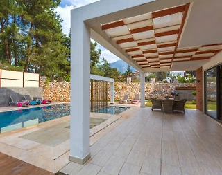 Fethiye Ölüdeniz'de Büyük Ailelere Uygun, Özel Havuzlu, Nezih Villa - 5