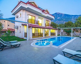 Fethiye Ölüdeniz'de Merkeze Yakın Konumda, Özel Havuzlu, Şık Villa - 1