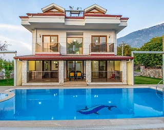 Fethiye Ölüdeniz'de Merkeze Yakın Konumda, Özel Havuzlu, Şık Villa - 2