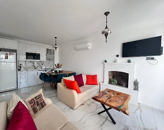 Fethiye Ölüdeniz'de Merkeze Yakın, Ortak Havuzlu, 2 Kişilik Apart - 1