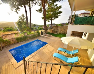 Fethiye Ölüdeniz'de Merkezi Konumda, Özel Havuzlu, 4 Kişilik Villa - 4