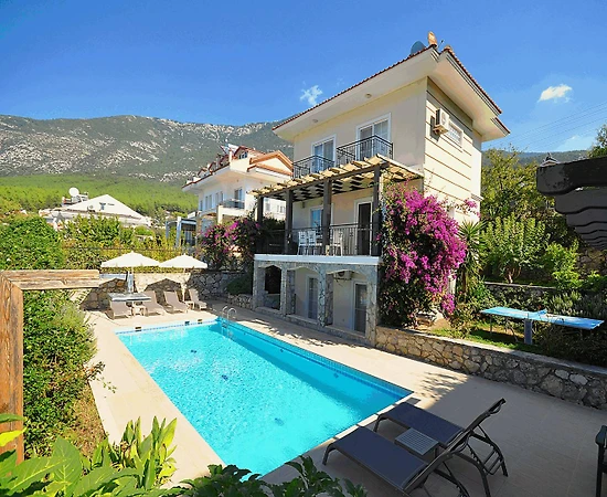 Fethiye Ölüdeniz'de Merkezi Konumda, Özel Havuzlu, 8 Kişilik Villa - 1