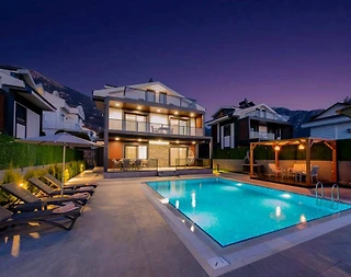 Fethiye Ölüdeniz'de Lüks Tasarımlı, Özel Havuzlu, Kiralık Villa - 1