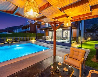 Fethiye Ölüdeniz'de Merkezi Konumda, Özel Havuzlu, Lüks Kiralık Villa - 5