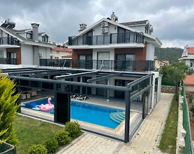 Fethiye Ölüdeniz'de Merkezi Konumda, Özel Havuzlu, Lüks Villa - 2