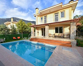 Fethiye Ölüdeniz'de Merkezi Konumda, Özel Havuzlu, Modern Villa - 3