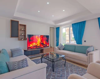 Fethiye Ölüdeniz'de Merkezi Konumda, Özel Havuzlu, Modern Villa - 5