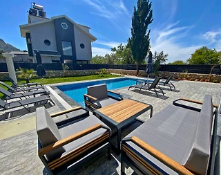 Fethiye Ölüdeniz'de Modern Tasarımlı, Özel Havuzlu, 4+1 Şık Villa - 5