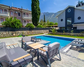 Fethiye Ölüdeniz'de Modern Tasarımlı, Özel Havuzlu, 8 Kişilik Villa - 3