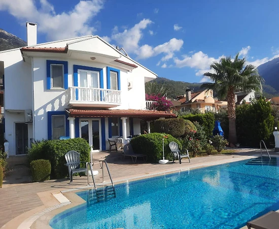 Fethiye Ölüdeniz'de Muhteşem Dağ Manzaralı,Özel Havuzlu, Kiralık Villa - 1
