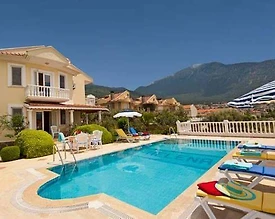 Fethiye Ölüdeniz'de Muhteşem Dağ Manzaralı,Özel Havuzlu, Kiralık Villa - 2