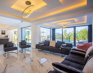 Fethiye Ölüdeniz'de Muhteşem Doğada, Kapalı Havuzlu, Konforlu Villa - 5