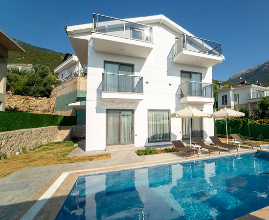 Fethiye Ölüdeniz'de Nezih Konumda, Özel Havuzlu, Modern Villa - 1