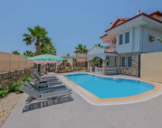 Fethiye Ölüdeniz'de Plaja Yakın, Özel Havuzlu, 8 Kişilik Villa - 4