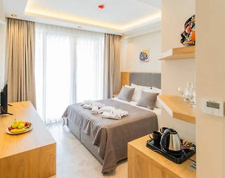 Fethiye Ölüdeniz'de Site İçerisinde, Ortak Havuzlu, Şık Tatil Odası - 5