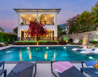 Fethiye Ölüdeniz'de Yemyeşil Bahçeli, Özel Havuzlu, Modern Villa - 1