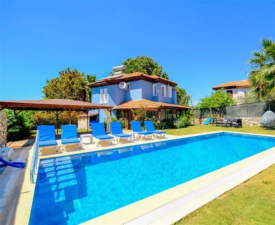 Fethiye Ölüdeniz'de Yemyeşil Bahçeli, Özel Havuzlu, Kiralık Villa - 1