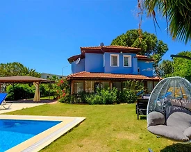 Fethiye Ölüdeniz'de Yemyeşil Bahçeli, Özel Havuzlu, Kiralık Villa - 2