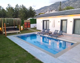 Fethiye Ölüdeniz'de Bahçe İçerisinde, Özel Havuzlu, 5 Kişilik Villa - 2