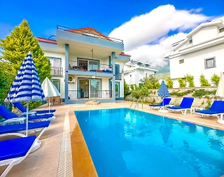 Fethiye Ovacık'ta Kalabalık Ailelere Uygun, Özel Havuzlu, Şık Villa  - 5